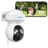 Reolink 5MP PTZ Überwachungskamera Aussen,3X Optischer Zoom, 2,4/5GHz WLAN Kamera Outdoor mit...